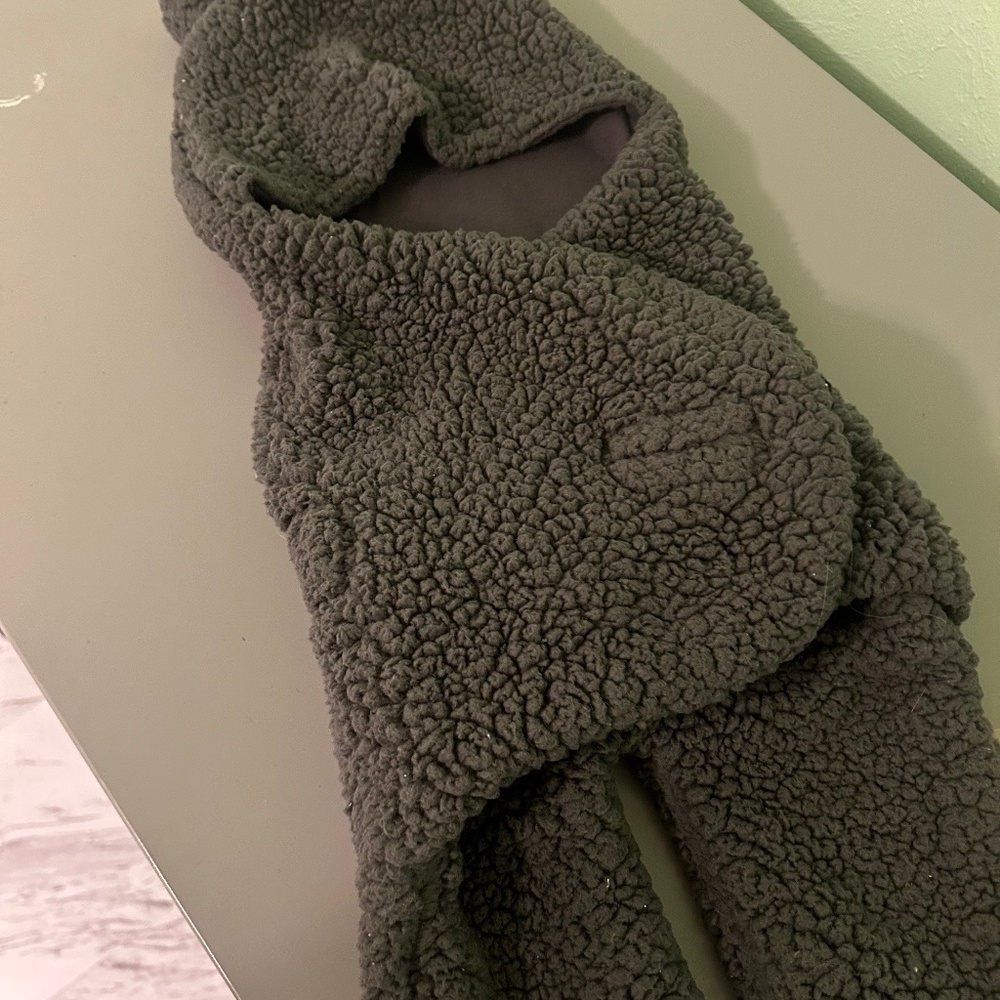 bear velcro body suit